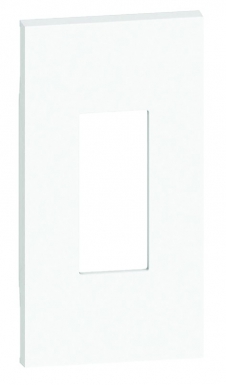 Plastron de finition living now pour toutes prises rj45 2 modules - blanc. disponible abidjan cote d'ivoire.