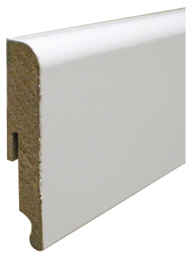 Plinthe revêtue blanc 1 angle arrondi 14x80 mm lg. disponible abidjan cote d'ivoire.