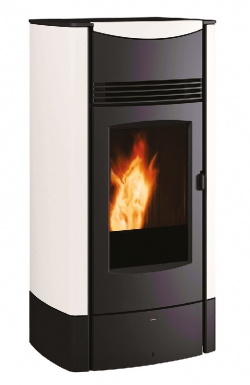 Poêle à granulés sonia - coloris gris. disponible abidjan cote d'ivoire.