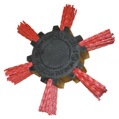 Polybrosse éventail ø 100 x 20 mm - rouge. disponible abidjan cote d'ivoire.