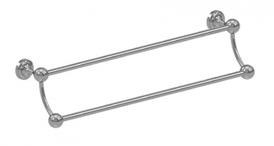 Porte-serviette 2 barres - glam - 55 cm - chromé. disponible abidjan cote d'ivoire.