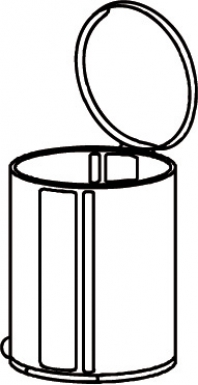 Poubelle ronde metal     10020. disponible abidjan cote d'ivoire.