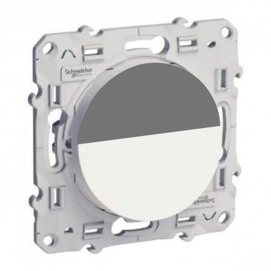 Poussoir porte-étiquette 10ax 250vca enjoliveur blanc. disponible abidjan cote d'ivoire.