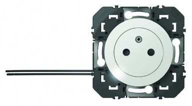 Prise de courant 2p+t à voyant surface dooxie 16a finition blanc. disponible abidjan cote d'ivoire.