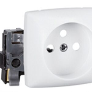 Prise de courant composable 2p+t 16a 250 v avec éclips de protection. disponible abidjan cote d'ivoire.