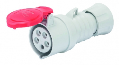 Prise mobile droite protégées 3p+t 380v 50/60 hz ip44 32a. disponible abidjan cote d'ivoire.