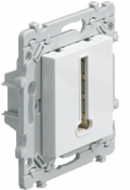 Prise téléphone " t " 8 contacts à vis 2 mod - coloris blanc pure. disponible abidjan cote d'ivoire.