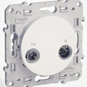 Prise tv fm individuel enjoliveur blanc. disponible abidjan cote d'ivoire.