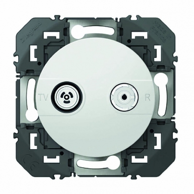 Prise tv-r dooxie finition blanc. disponible abidjan cote d'ivoire.