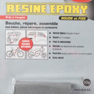 Résine epoxy acier - 50 g - coul. disponible abidjan cote d'ivoire.