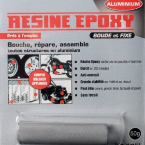Résine epoxy aluminium - 50 g - coul. disponible abidjan cote d'ivoire.