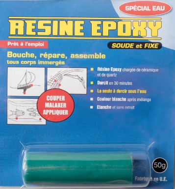 Résine epoxy eau - 50 g - coul. disponible abidjan cote d'ivoire.