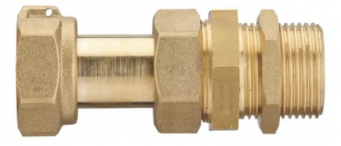 Raccord compteur télescopique 3/4-3/4 - trou plombage. disponible abidjan cote d'ivoire.