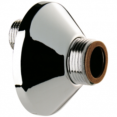 Raccord excentré 1/2" x 3/4" à rosace en laiton - finition chromé. disponible abidjan cote d'ivoire.