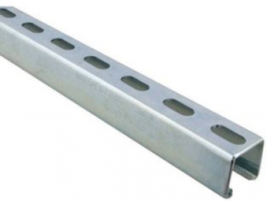 Rail de montage ds 5 acier galvanisé sendzimir perforé - 41 x 41 x 2 mm - 3 m. disponible abidjan cote d'ivoire.