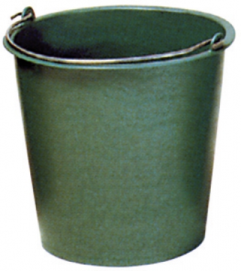 Seau de ménage plastique vert - contenance 10 litres. disponible abidjan cote d'ivoire.