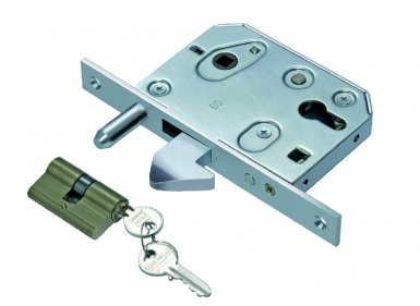 Serrure à crochet 60 mm + cylindre. disponible abidjan cote d'ivoire.