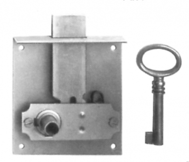 Serrure tiroir à entailler fer " 267f " axe 60 mm. disponible abidjan cote d'ivoire.