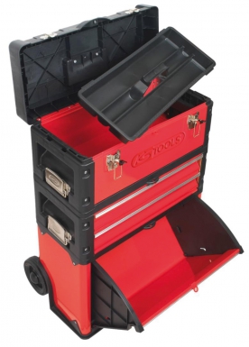 Servante d'atelier métal/pvc - 4 compartiments - éléments séparables - l 720 x l 320 x h 520 mm. disponible abidjan cote d'ivoire.