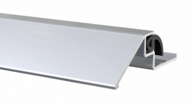 Seuil de porte en aluminium joint d'étanchéité l 100 cm anodisé argent. disponible abidjan cote d'ivoire.