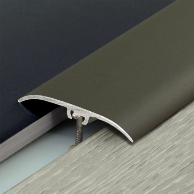 Seuil multi-niveaux dinafix 41 mm - 2,70 m fixation invisible - aluminium anodisé titium. disponible abidjan cote d'ivoire.