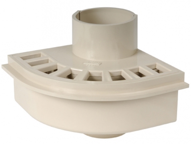 Siphon de balcon pvc sable ø 100. disponible abidjan cote d'ivoire.