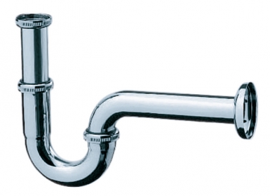 Siphon lavabo laiton chromé - hauteur réglable - 33x42 sortie ø 32 avec rosace. disponible abidjan cote d'ivoire.