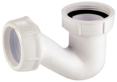 Siphon lavabo plastique blanc - forme p - sortie jc ø 32. disponible abidjan cote d'ivoire.