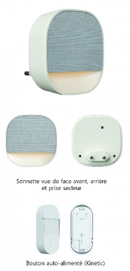 Sonnette sans fil avec éclairage et bouton sans pile. disponible abidjan cote d'ivoire.