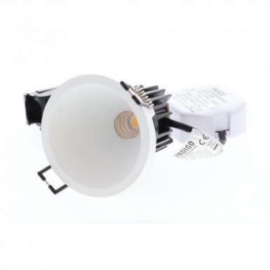 Spot encastré rond fixe " sweet rd " 8w 650lm 3000k 60° dim blanc mat. disponible abidjan cote d'ivoire.