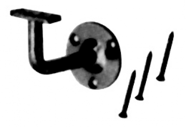 Support fixe acier traitement par cataphorése noire fixation des rampes au mur. disponible abidjan cote d'ivoire.