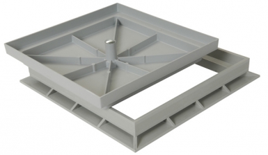 Tampon creux pour remplissage en béton armé 540 x 540 mm - coloris gris clair. disponible abidjan cote d'ivoire.