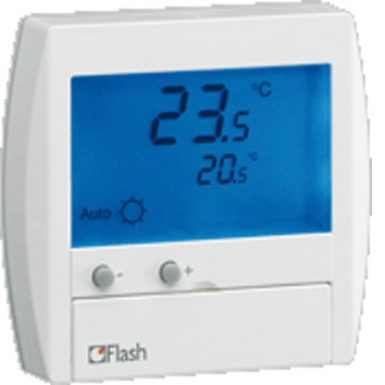 Thermostat d"ambiance digital semi-encastré avec entrée fil pilote. disponible abidjan cote d'ivoire.