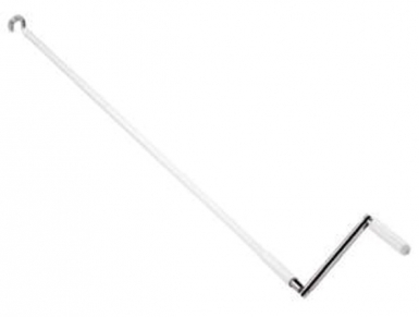 Tige avec crochet et poignée articulée blanche lg. disponible abidjan cote d'ivoire.