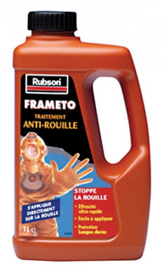 Traitement contre la rouille frameto - convertisseur de rouille - bidon 500 ml. disponible abidjan cote d'ivoire.