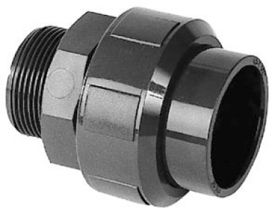 Union 3 pièces série pression pvc mâle - ø 40 - filetage 33 x 42. disponible abidjan cote d'ivoire.