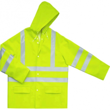 Veste de pluie hv polyester enduit polyuréthane extérieur 9 0 0 v e s h v - jaune fluo - taille l. disponible abidjan cote d'ivoire.
