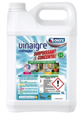 Vinaigre d"alcool ménager 14° bidon 5 l. disponible abidjan cote d'ivoire.