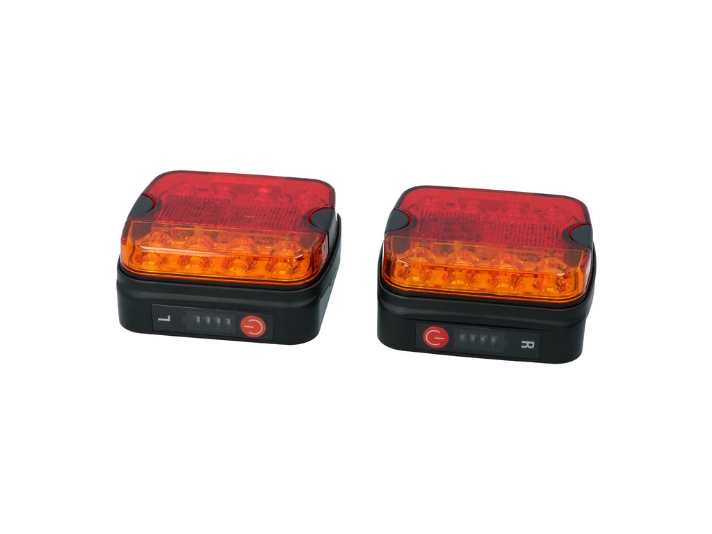 Feux arriere remorque magnetique bluetooth led avec prise 13 broches – Image 2