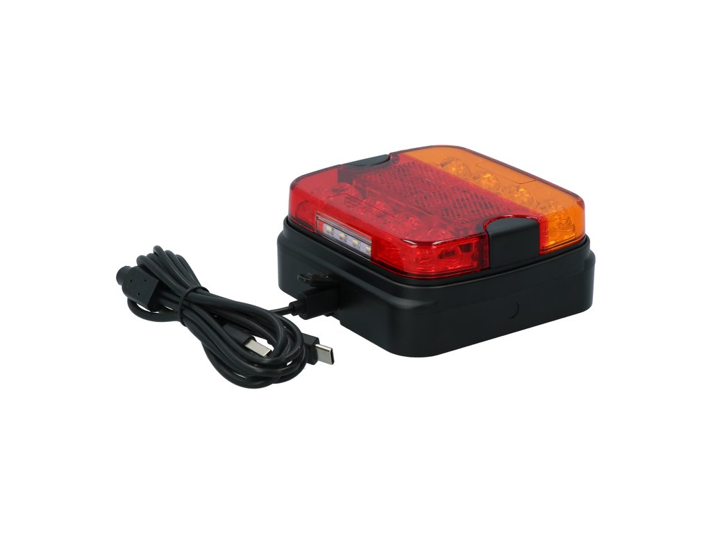 Feux arriere remorque magnetique bluetooth led avec prise 13 broches – Image 4