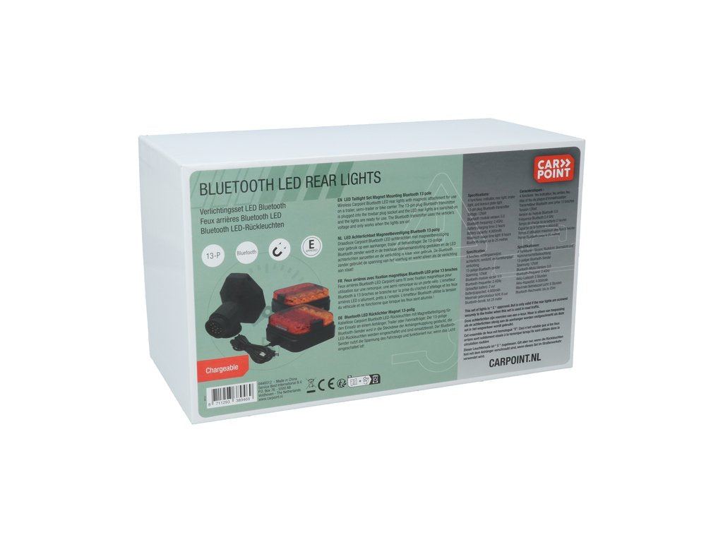 Feux arriere remorque magnetique bluetooth led avec prise 13 broches – Image 8