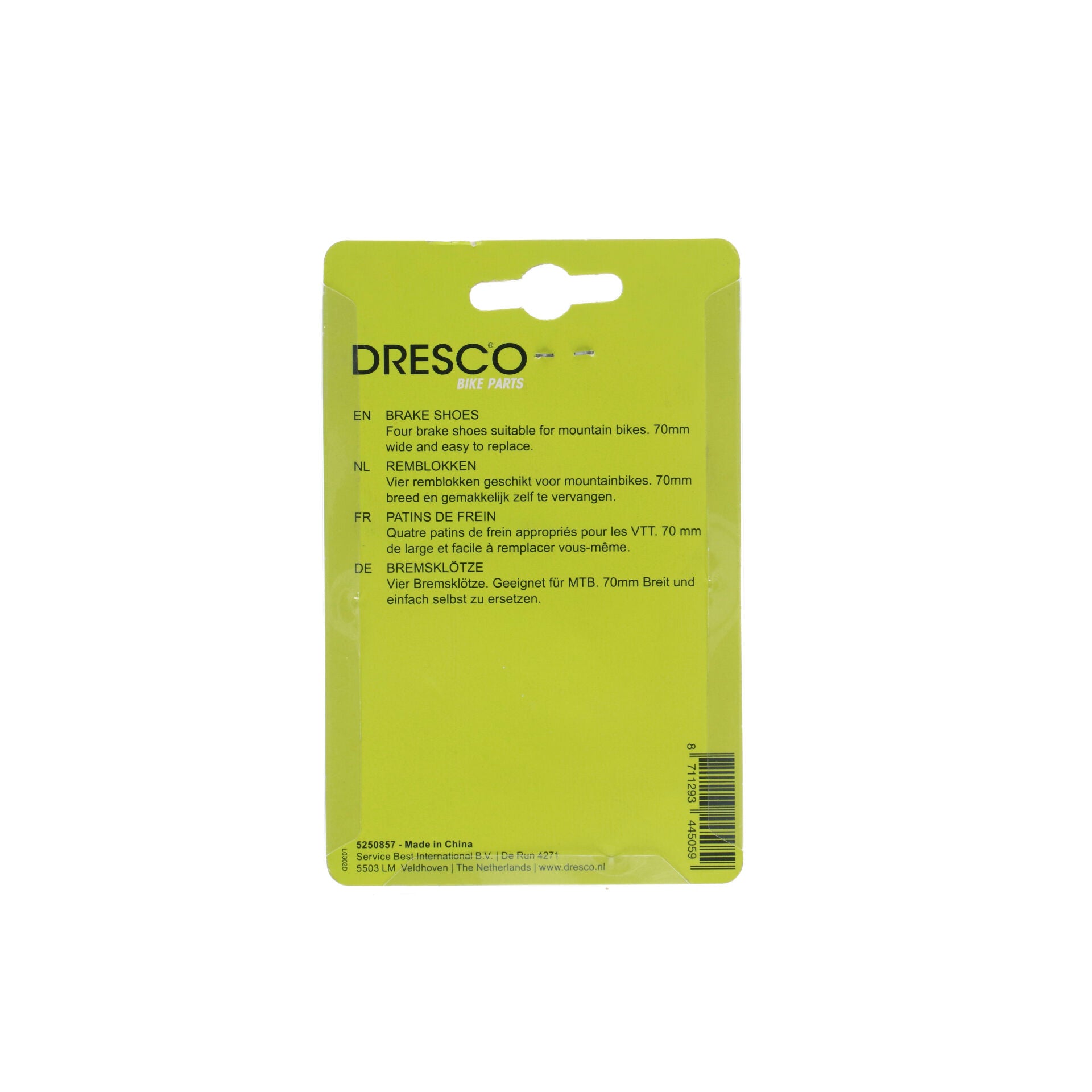 Patins de frein vtt 70mm 4 pieces dresco – Image 8